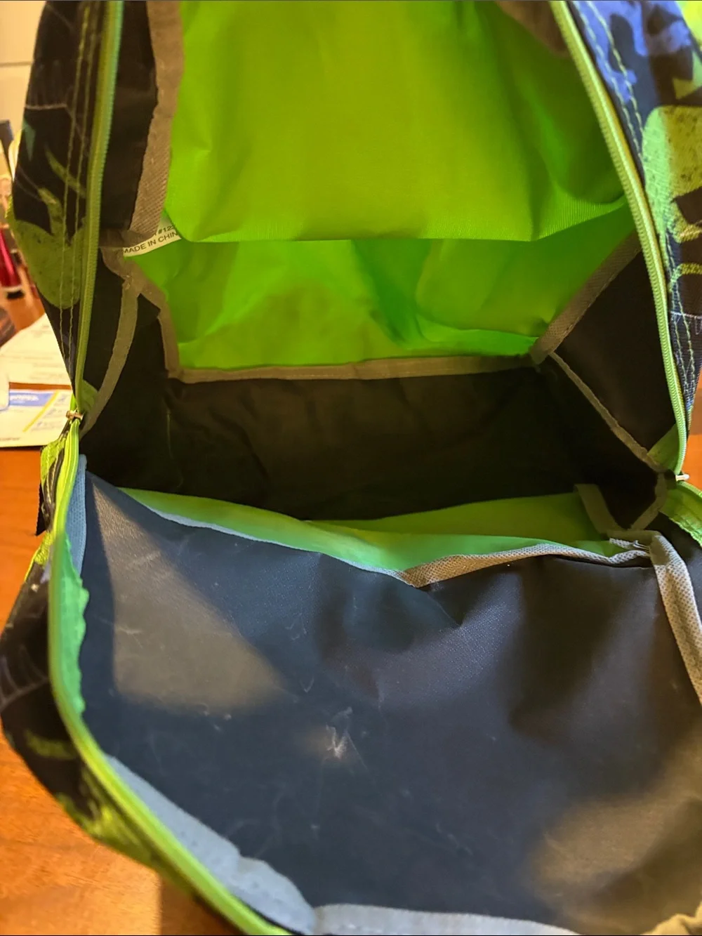 Dinosaur Designs Kids Backpack in Green & Blue